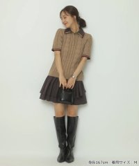 Apuweiser-riche/ケーブルスキッパーレイヤードミニワンピース/508432200