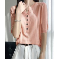 miniministore/ミニミニストア miniministore サマーニット Vネックニットトップス韓国/505486490