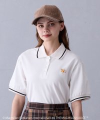 NICOLE CLUB/THE MACMILLAN ALICE マクミラン・アリスパフスリーブ刺繍コラボポロシャツ/508368700