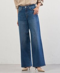 J.PRESS LADIES（LARGE SIZE）/【洗える】BASIC STRETCH DENIM ワイド ストレート デニム/508384022