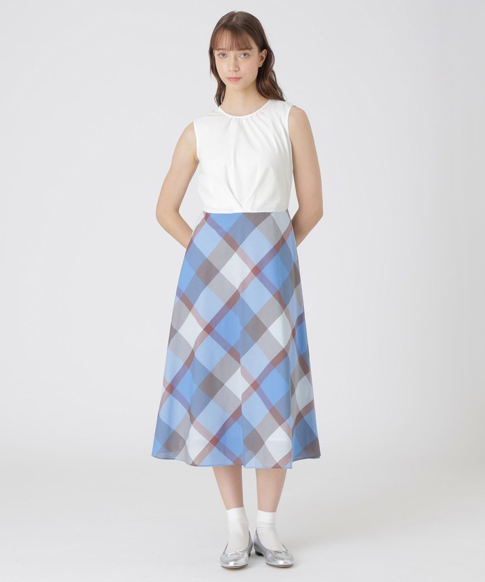 クレストブリッジチェッククールドライドッキングドレス