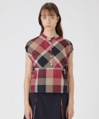 BLUE LABEL CRESTBRIDGE/【接触冷感】【吸水速乾】クレストブリッジチェッククールドライブラウス/508392463