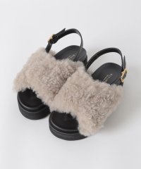 BLUE LABEL CRESTBRIDGE/フェイクファーサンダル/508413377