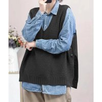 miniministore/ミニミニストア miniministore ニットベスト サイドスリット ニットジレ/508432895