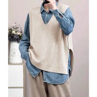 miniministore/ミニミニストア miniministore ニットベスト サイドスリット ニットジレ/508432895