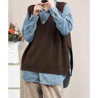 miniministore/ミニミニストア miniministore ニットベスト サイドスリット ニットジレ/508432895