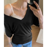 miniministore/ミニミニストア miniministore VネックTシャツ レースキャミソール単品/508432901