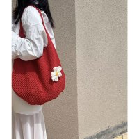 miniministore/ミニミニストア miniministore トートバッグ花モチーフ付き編みバッグ軽量/508432914