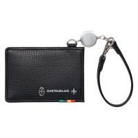 CASTELBAJAC/カステルバジャック CASTELBAJAC プレス パスケース カードケース ID 定期入れ メンズ レディース リール付き 本革 ブラック 黒 57611/508433097