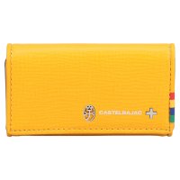 CASTELBAJAC/カステルバジャック CASTELBAJAC プレス キーケース 名刺入れ メンズ レディース 本革 軽量 小型 ブラック イエロー 黒 57613/508433099