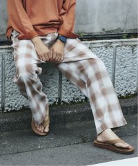 JOURNAL STANDARD relume Men's/FIVE BROTHER /ファイブブラザー 別注 オンブレ チェック イージーパンツ/508433155