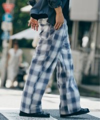JOURNAL STANDARD relume Men's/FIVE BROTHER /ファイブブラザー 別注 オンブレ チェック イージーパンツ/508433155