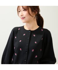Rose Tiara(L SIZE)/【手洗いOK】つぼみ刺繍ニットカーディガン/508433316