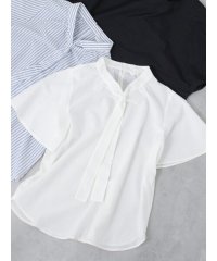 Te chichi TERRASSE/テチチ テラス Te chichi TERRASSE 【イージーケア】無地/柄アソートパール釦ボウタイブラウス/508433815