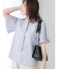 Te chichi TERRASSE/テチチ テラス Te chichi TERRASSE 【イージーケア】無地/柄アソートパール釦ボウタイブラウス/508433815