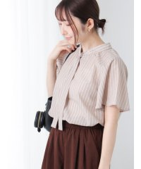 Te chichi TERRASSE/テチチ テラス Te chichi TERRASSE 【イージーケア】無地/柄アソートパール釦ボウタイブラウス/508433815