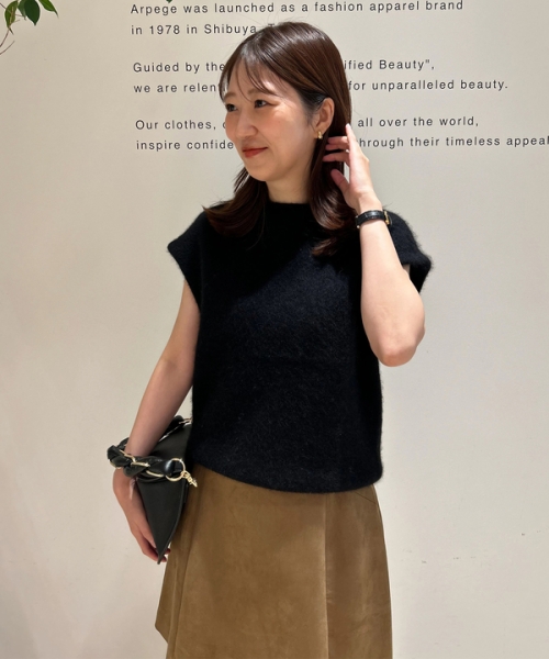 ☆新品タグ付き☆アプワイザーリッシェ☆ブラック☆ピーコート Apuweiser-riche（アプワイザー・リッシェ） │【公式通販