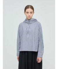 mizuiro ind/mizuiro ind ストライプフードシャツ/508434043