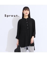 Liliane Burty/【M～4L】ウォッシャブルバンドカラーブラウス/508434136