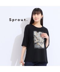 Liliane Burty/【M～4L】ウォッシャブル顔料プリントTシャツ/508434140