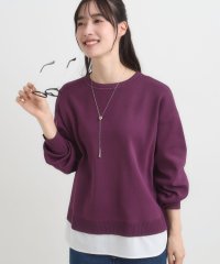 SHOO・LA・RUE/シューラルー SHOO・LA・RUE 一枚で簡単こなれ見え スポンディッシュ 裾レイヤード風ニット/508434179
