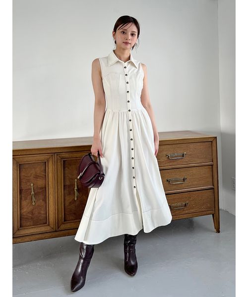 スナイデル ワンピース スナイデルワンピース デザインティアードワンピース(マキシ