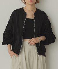 Noia/ノイア Noia コットンシフリー 袖刺繍ブルゾン/508434381