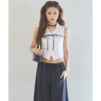 ROYAL PARTY/ロイヤルパーティー ROYAL PARTY リボンラインノースリーブシャツ/508434412