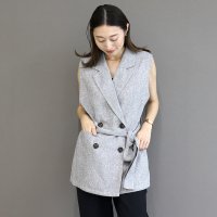 Aletta vita/アレッタ ヴィータ Aletta vita ミックスツイードベルト付テーラードベスト/508434564