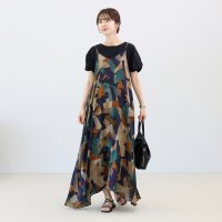 Aletta vita/アレッタ ヴィータ Aletta vita プリントシフォンキャミワンピース/508434565