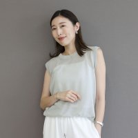 Aletta vita/アレッタ ヴィータ Aletta vita T/R天竺スリーブレスシアープルオーバー/508434568