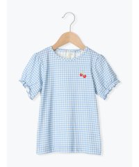Samansa Mos2 Lagom/サマンサモスモス ラーゴム Samansa Mos2 Lagom ◎チェリー刺繍ギンガムチェックTシャツ/508434763