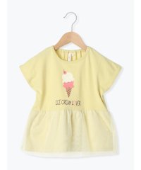 Samansa Mos2 Lagom/サマンサモスモス ラーゴム Samansa Mos2 Lagom ◎アイスプリントチュールドッキングTシャツ/508434764