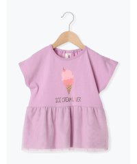 Samansa Mos2 Lagom/サマンサモスモス ラーゴム Samansa Mos2 Lagom ◎アイスプリントチュールドッキングTシャツ/508434764