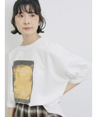 Samansa Mos2 blue/サマンサモスモス ブルー Samansa Mos2 blue ◎箔プリントTシャツ/508434765