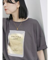 Samansa Mos2 blue/サマンサモスモス ブルー Samansa Mos2 blue ◎箔プリントTシャツ/508434765