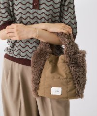 THE SHOP TK(Women)/ザ ショップ ティーケー (ウィメン) THE SHOP TK(Women) キルト×フェイクファー2WAYトート/508434768