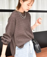 SHIPS WOMEN/《一部追加予約》〈手洗い可能〉ランダムブルーゼ ロングスリーブ プルオーバー/506833652