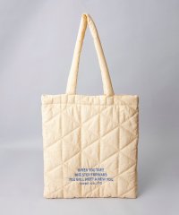 coen/ロゴ刺繍 幾何柄 キルトトートバッグ/507967875