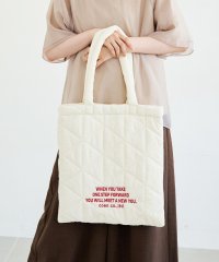 coen/ロゴ刺繍 幾何柄 キルトトートバッグ/507967875