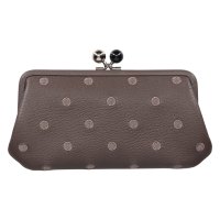 perche/ペルケ perche 財布 長財布 レディース 本革 がま口 ドット グリーン イエロー ゴールド シルバー 08－06－03561/507980391