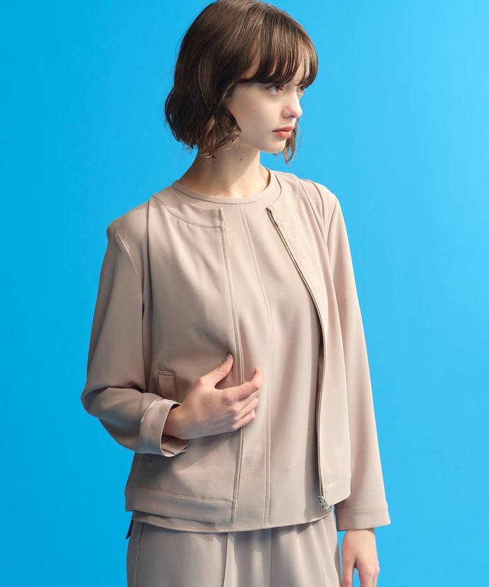 （新品タグ付き）MACKINTOSH PHILOSOPHY ノーカラージャケット リネンライクノーカラージャケット(ブルゾン)｜MACKINTOSH