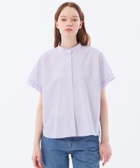 MACKINTOSH PHILOSOPHY/バンドカラーストライプハーフシャツ/508345415