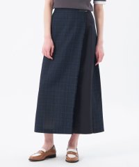 MACKINTOSH PHILOSOPHY/バスケットチェックサイドベルトスカート/508345422