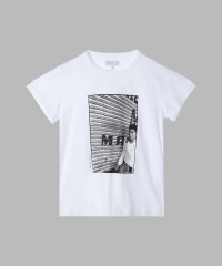 agnes b. FEMME/モノクロフォトプリントTシャツ/508416032