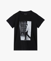 agnes b. FEMME/モノクロフォトプリントTシャツ/508416033