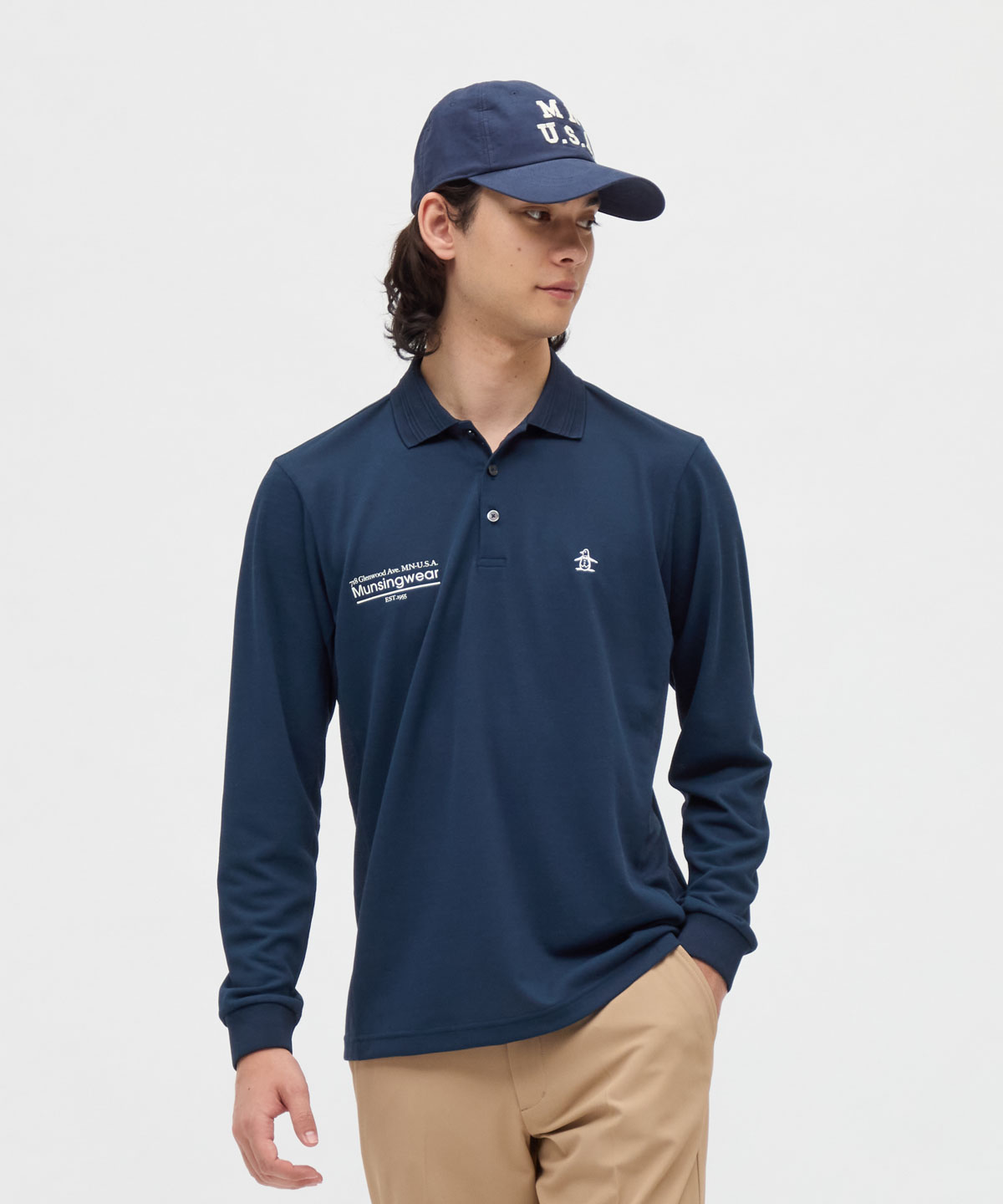 マンシングウェア Munsingwear 肌面ドライ フィラシス鹿の子