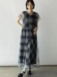 RADIATE/ラディエイト RADIATE 切り替えデザインチェックチュールワンピース/508435366