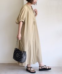 SHIPS WOMEN/〈手洗い可能〉RENU ソフト タイプライター ギャザー ワンピース/508435573