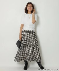 Apuweiser-riche/アシメチェック刺繍スカート/508435734